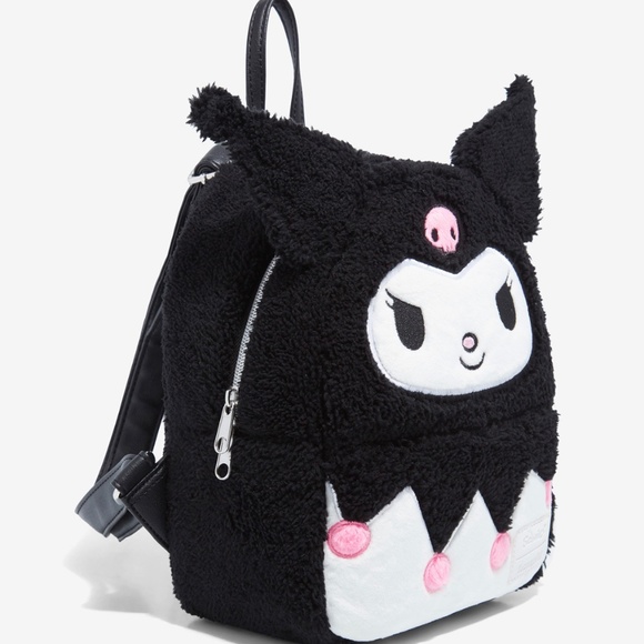 Loungefly Kuromi Sherpa Mini Backpack - Picture 2 of 4